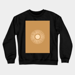 Sun Burst - Amber Gold Crewneck Sweatshirt